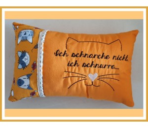 Stickdatei - Ich schnarche nicht, ich schnurre